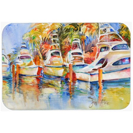 Carolines Treasures Deep Sea Fishing Boats At The Dock Mouse Pad- Hot Pad and Trivet JMK1052MP